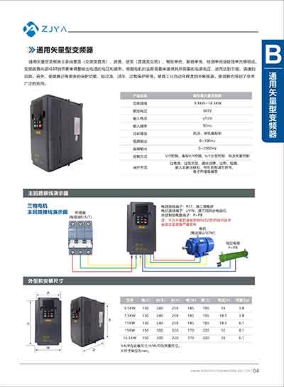 B-2.通用矢量型变频器5.5-18.5kw